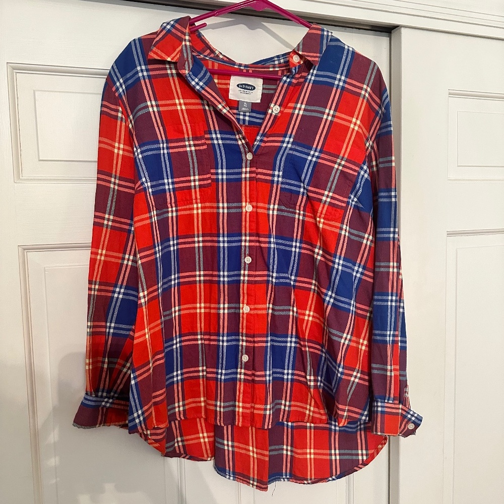 Plaid button down